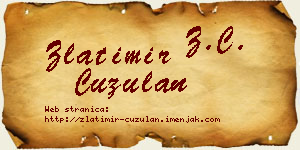 Zlatimir Ćuzulan vizit kartica